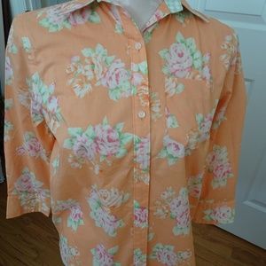 Ladies Size P/S Cotton 3/4 Sleeve Shirt-NWOT